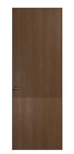 Дверь межкомнатная ПУ 8205 ДКШ.М Дуб каштановый матовый. Цвет Дуб каштановый матовый. Материал Массив дуба матовый. Коллекция Velvet. Картинка.