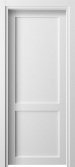 Дверь межкомнатная 2121 БШ. Цвет Белый шёлк. Материал Ciplex ламинатин. Коллекция Neo1. Картинка.