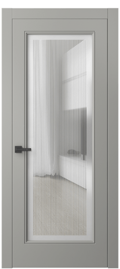 Дверь межкомнатная 8300 МНСР. Цвет Матовый нейтральный серый. Материал Гладкая эмаль. Коллекция Linea. Картинка.
