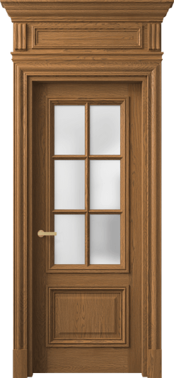 Дверь межкомнатная 7312 ДПР.М САТ. Цвет Дуб пряный матовый. Материал Массив дуба матовый. Коллекция Антик. Картинка.