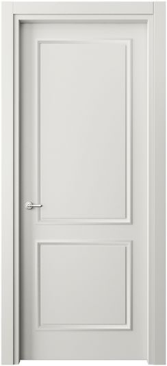 Дверь межкомнатная 8121 МСР. Цвет Матовый серый. Материал Гладкая эмаль. Коллекция Paris. Картинка.