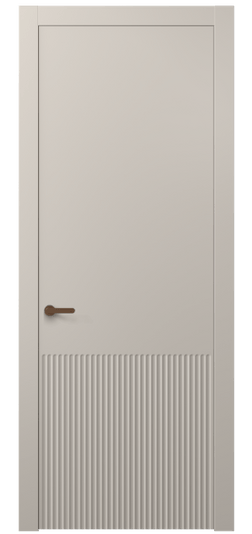 Дверь межкомнатная АКП 8645 МСБЖ. Цвет Матовый светло-бежевый. Материал Гладкая эмаль. Коллекция Alba. Картинка.