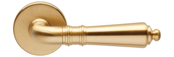 Ручки для межкомнатных дверей Ручка дверная Даниэла. Цвет Матовое золото. Коллекция Даниэла. Фото. Ручки для дверей Ручка дверная Даниэла. Цвет Матовое золото. Коллекция Даниэла. Картинка.