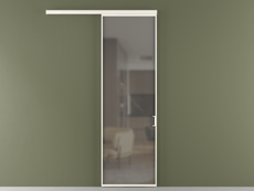 Перегородка Formato вдоль стены одностворчатая