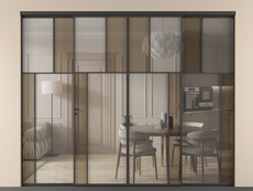 Перегородка Mosaic внутри проёма 4 створки