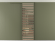 Перегородка Formato вдоль стены на потолок 1 створка