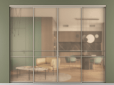 Перегородка Formato внутри проёма 4 створки