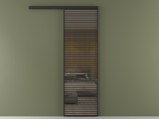 Перегородка Formato вдоль стены 1 створка