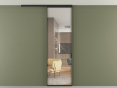 Перегородка Formato вдоль стены на потолок 1 створка