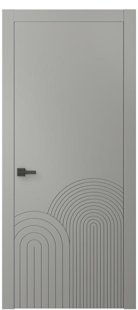 Дверь межкомнатная АКП 8059 МНСР Матовый нейтральный серый. Цвет Матовый нейтральный серый. Материал Гладкая эмаль. Коллекция Линия. Картинка.