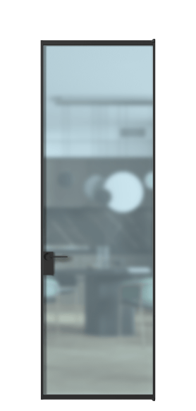 Дверь межкомнатная АЛПЛ040.01 САТ ГОЛ ЧЕР. Цвет Алюминий Черный. Материал Алюминий. Коллекция Формато. Картинка.